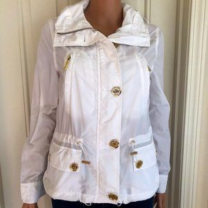 Michael Kors Rain Jacket in white size small.